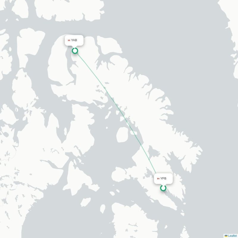 YFB - YAB route map