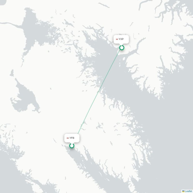 YFB - YXP route map