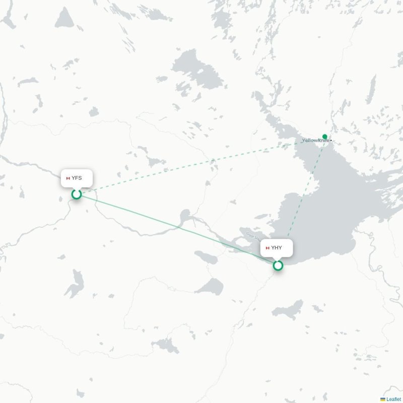 YFS - YHY route map
