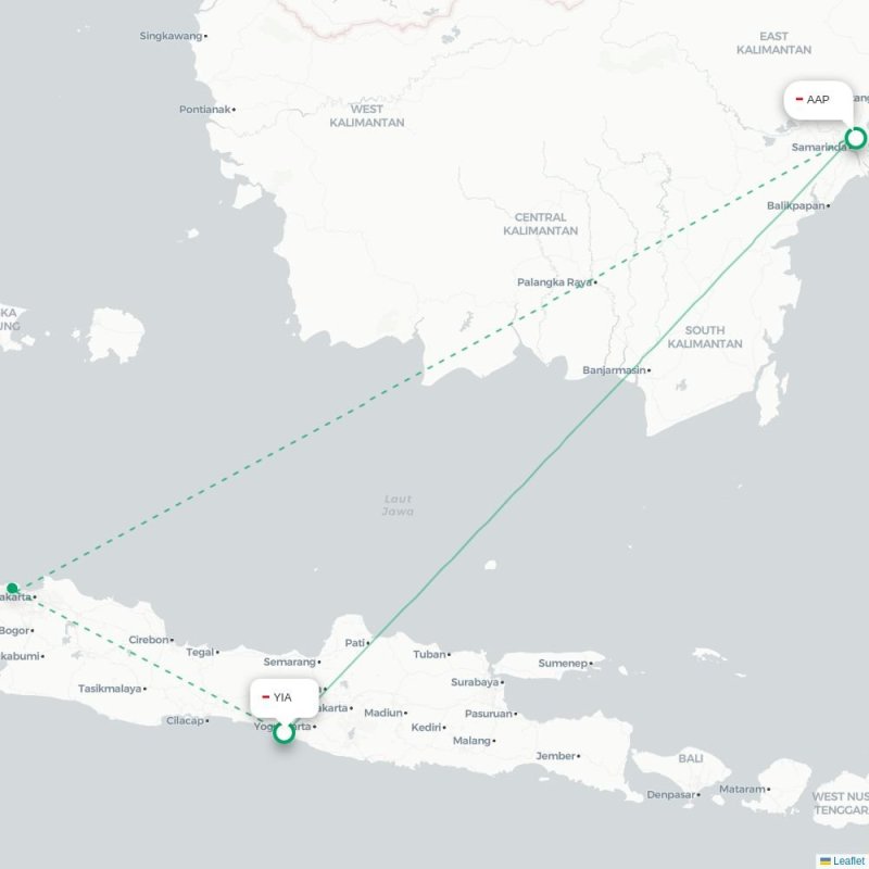 YIA - AAP route map