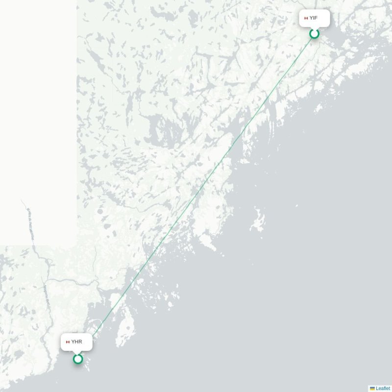 YIF - YHR route map