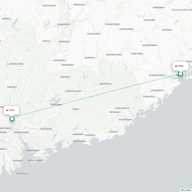 YIH - CAN route map