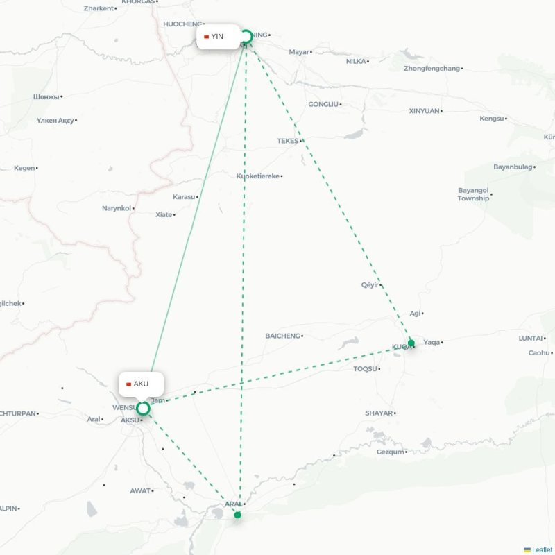YIN - AKU route map
