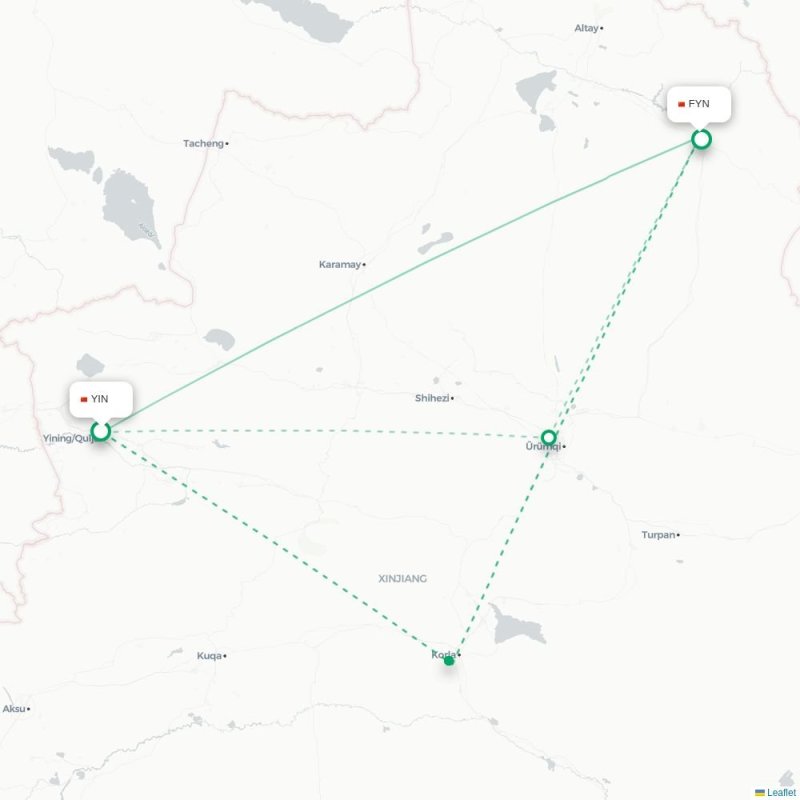YIN - FYN route map