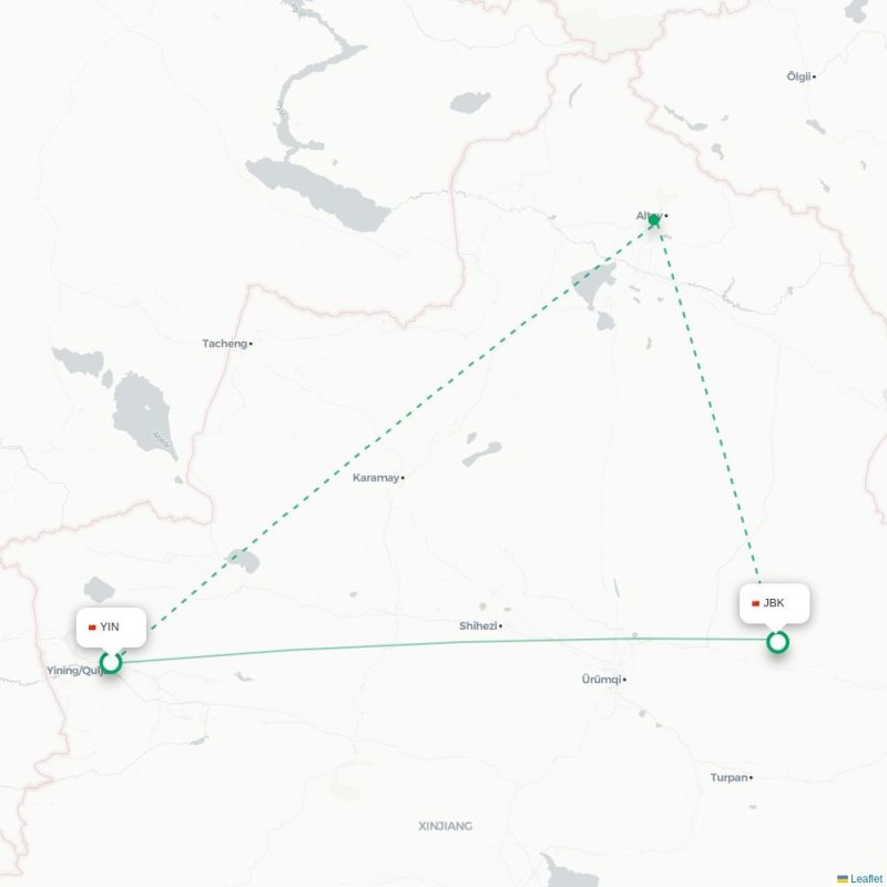 YIN - JBK route map