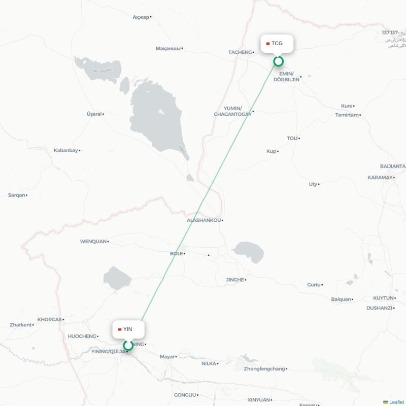 YIN - TCG route map