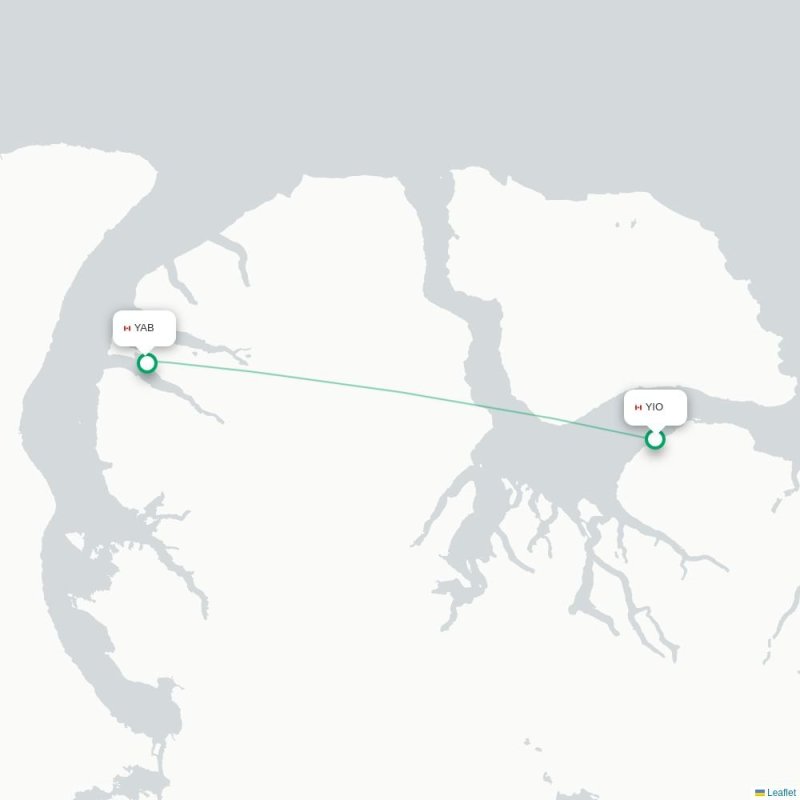 YIO - YAB route map