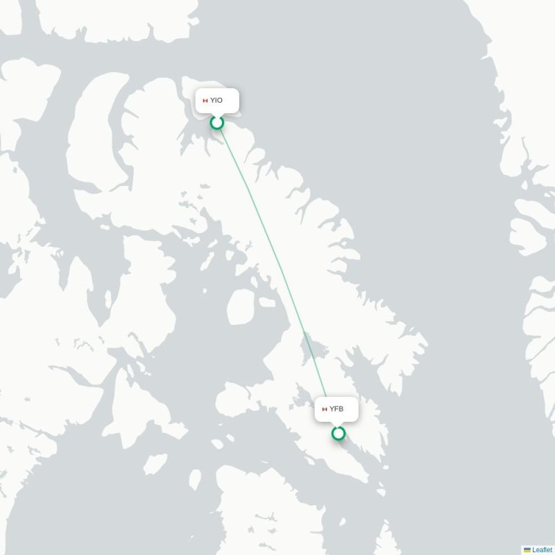 YIO - YFB route map