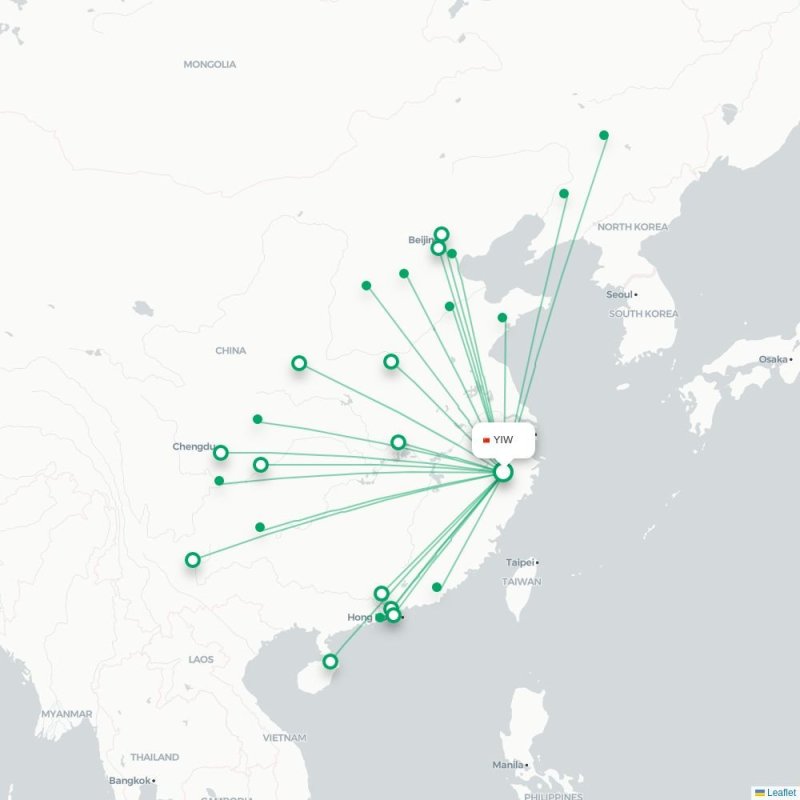 YIW - LLV route map