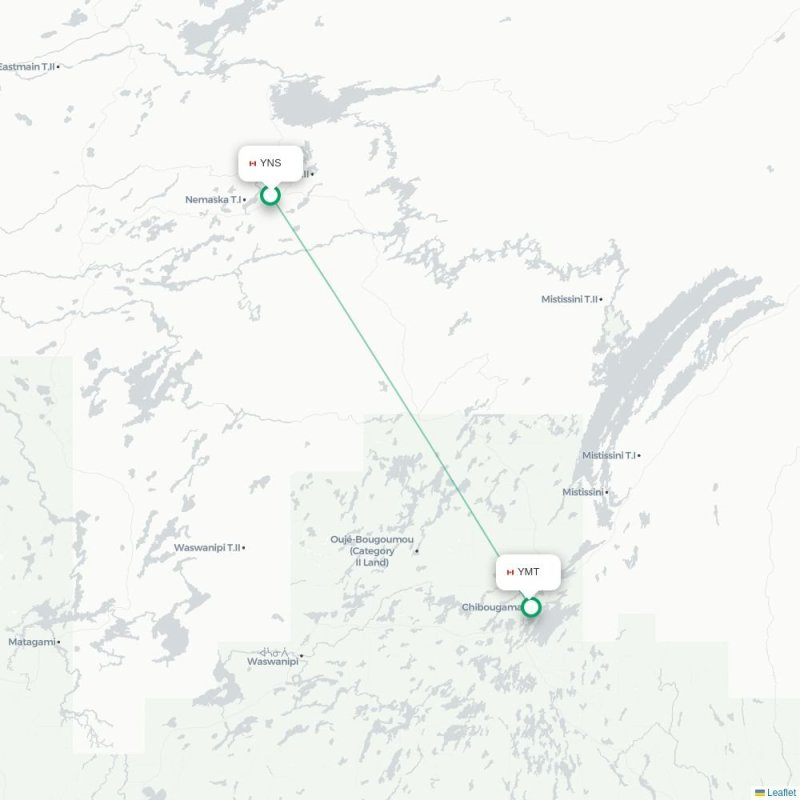 YNS - YMT route map