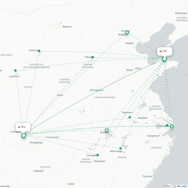 YNT - TFU route map