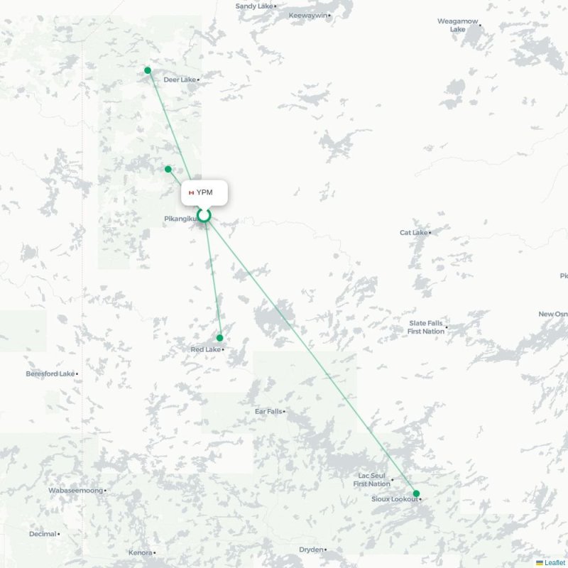 YPM - ZSJ route map