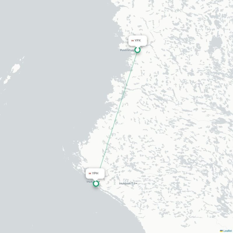 YPX - YPH route map