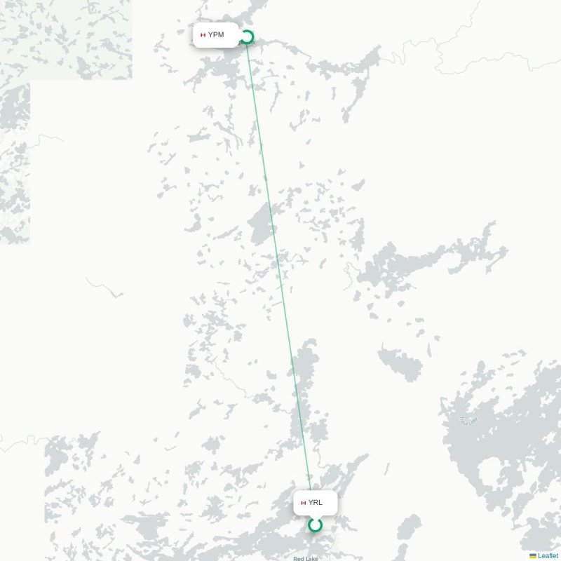 YRL - YPM route map