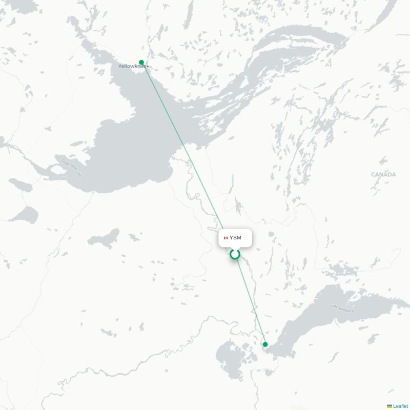 YSM - YHY route map