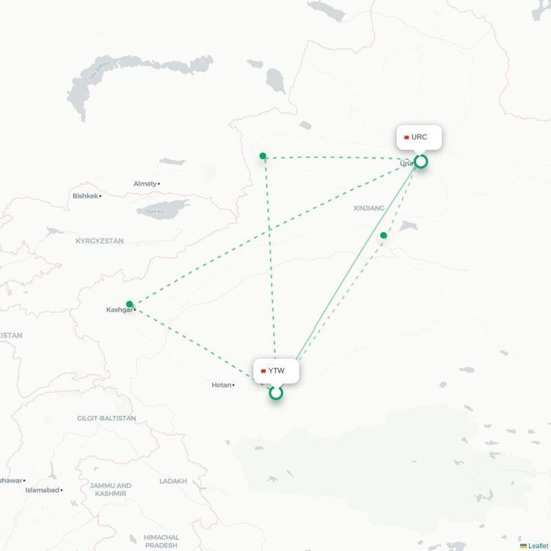 YTW - URC route map