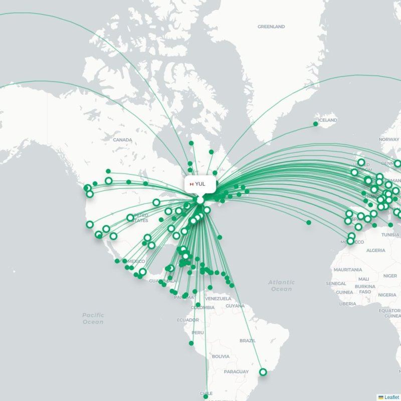 YUL - TLS route map