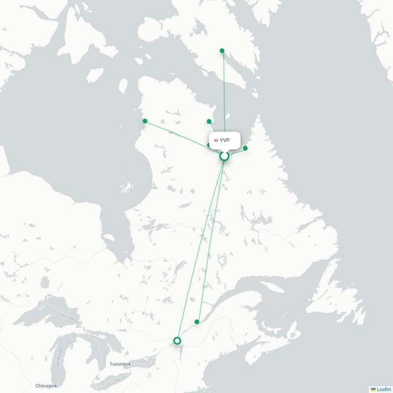 YVP - YPH route map