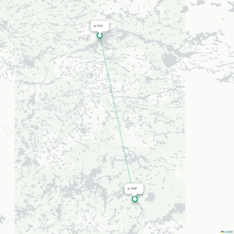YVZ - YHP route map