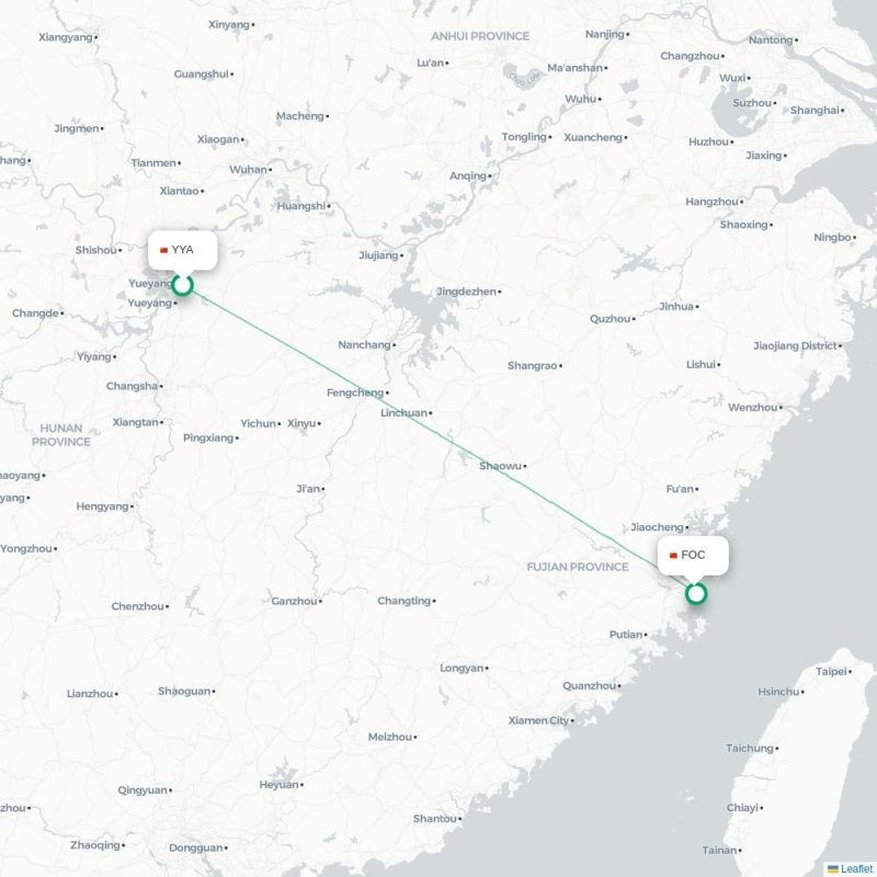 YYA - FOC route map