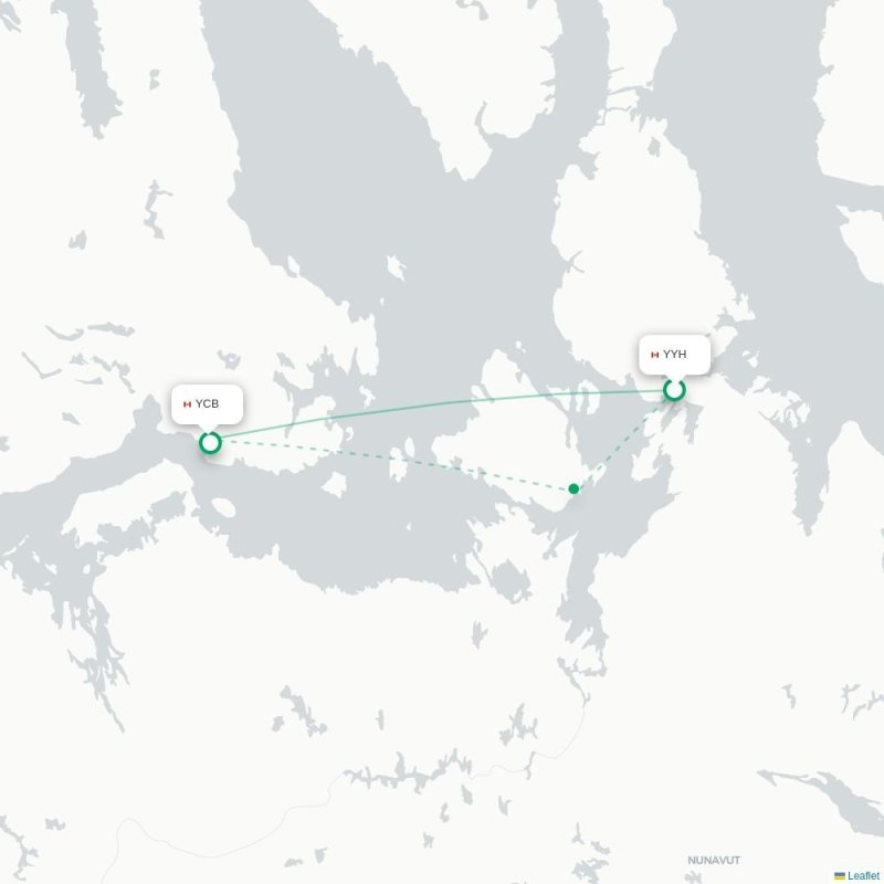 YYH - YCB route map