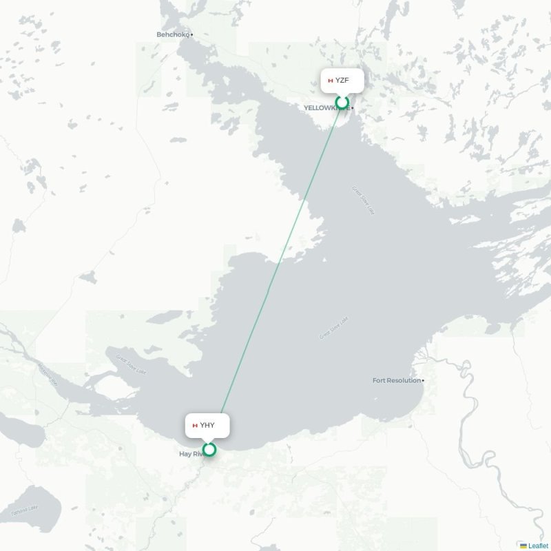 YZF - YHY route map
