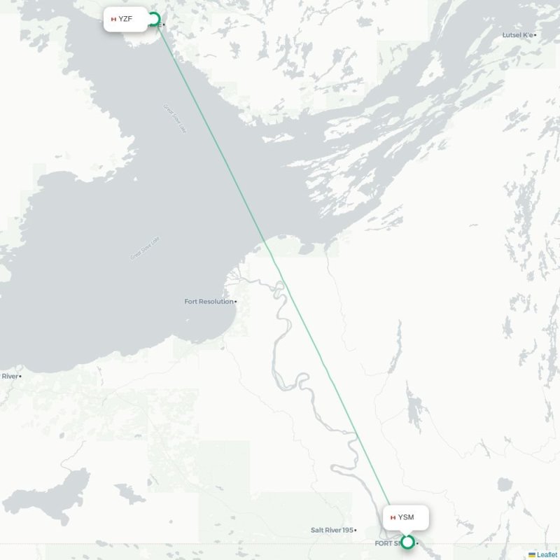 YZF - YSM route map