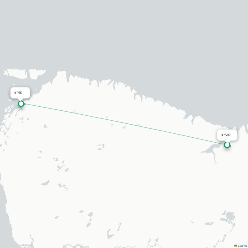 YZG - YIK route map