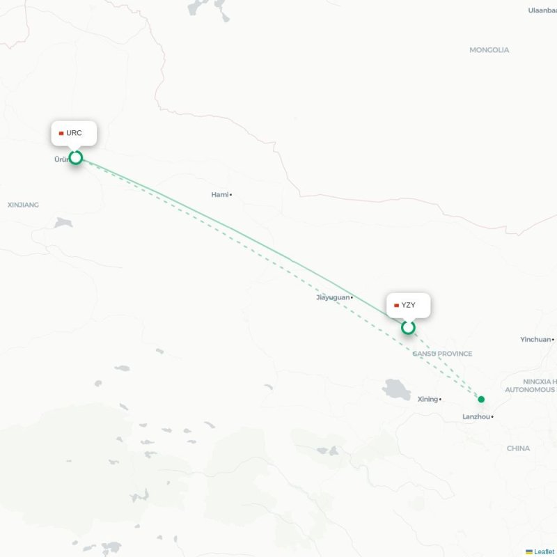 YZY - URC route map