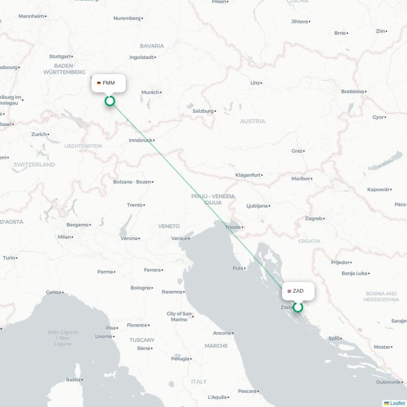 ZAD - FMM route map