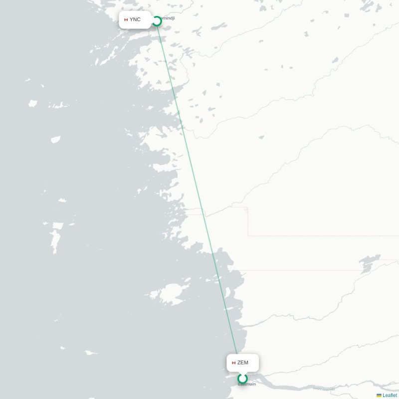 ZEM - YNC route map