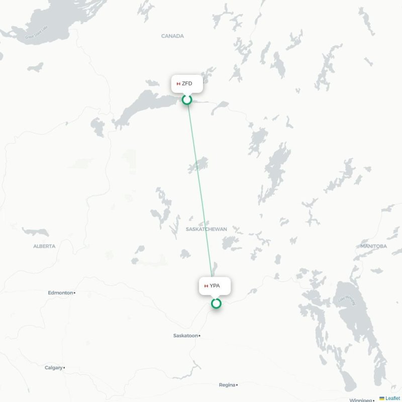 ZFD - YPA route map