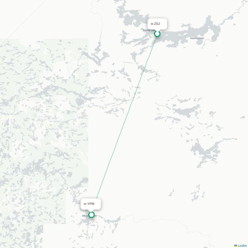 ZSJ - YPM route map
