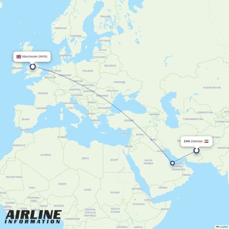 ZTH - MAN route map