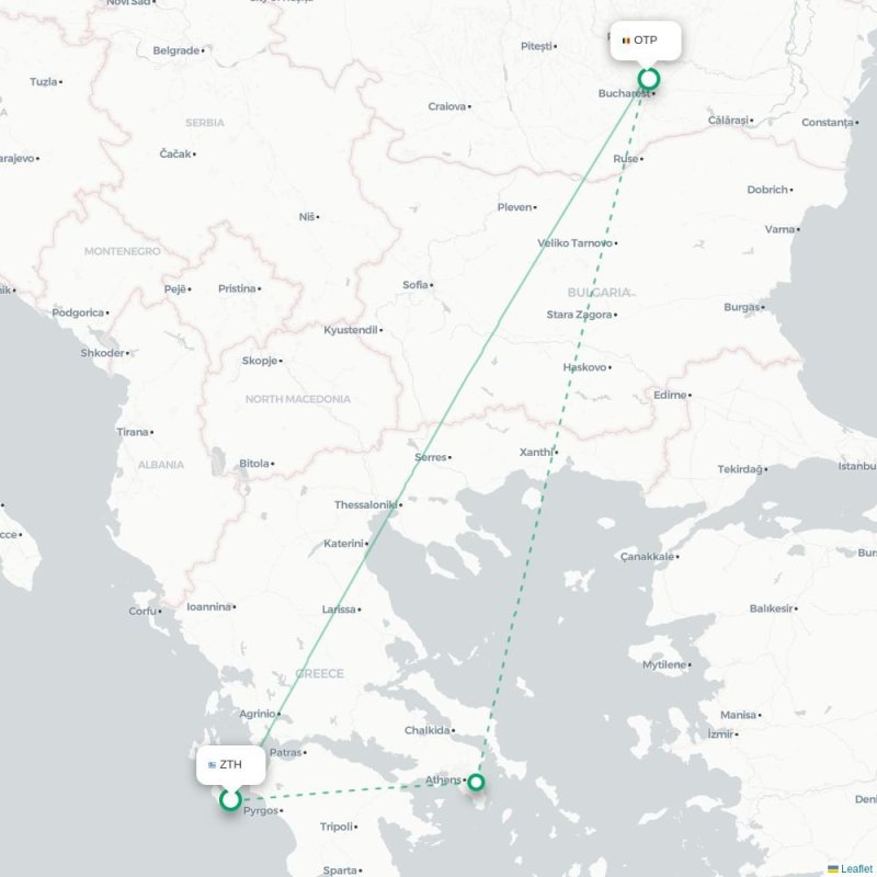ZTH - OTP route map